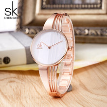 Load image into Gallery viewer, Shengke Rose Gold Bracelet Watches Women Set 2019 New Ladies Fashion Quartz Watch with Crystal Star Xmas Gift Set For Women