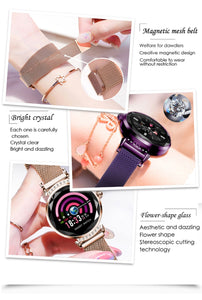 New Luxury Smart Fitness Bracelet Wristband Lady Watch Gift For Friend+box