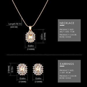 Shengke Quartz Watch Rose Gold Women Jewelry Set SK  Watches Earrings Necklace Women's Day Gift