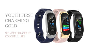 New Sports Waterproof Bracelet Band Unisex Fitness Tracker Smartwatch Metal Case Smartwatch