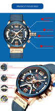 Load image into Gallery viewer, 2020 Top Brand Luxury Sports  Fashionable Leather Watches with Calendar Men&#39;s C Wrist Watch
