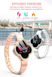 New Fashion Smart Fitness Bracelet Women Blood Pressure Heart Rate Monitoring Wristband Lady Watch Gift For Friend
