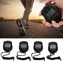 Load image into Gallery viewer, Professional Handheld Timer Digital Stopwatch 10/30/60/100 tracks Multifuction Sports Running Training Timer Stopwatch
