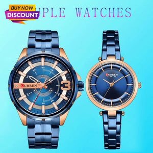 Curren Couple Watches For Lovers Stainless Steel Business Watch Women And Men Couple Watch Pair Wristwatch Relogio Feminino 2019
