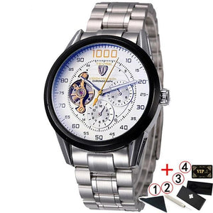 1000 New Luxury Automatic Self-Wind Skeleton Wrist Watch 2020