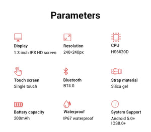 Unisex Smart Watch Multi-sport Mode IP68 Waterproof Smartwatch