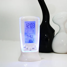 Load image into Gallery viewer, New LED Digital Alarm Clock with Blue Back-light Electronic Calendar Thermometer Gift Home Decor Reminding Table Clocks
