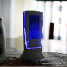 Load image into Gallery viewer, New LED Digital Alarm Clock with Blue Back-light Electronic Calendar Thermometer Gift Home Decor Reminding Table Clocks
