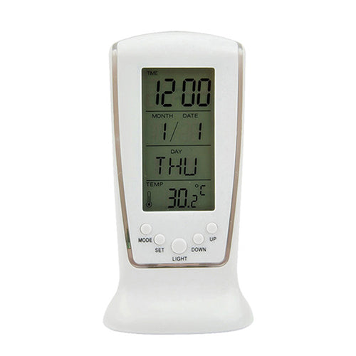 New LED Digital Alarm Clock with Blue Back-light Electronic Calendar Thermometer Gift Home Decor Reminding Table Clocks