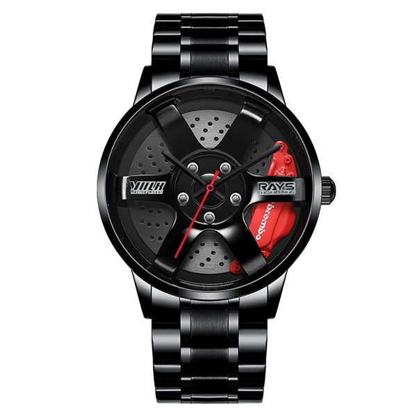 Car Rim Hub Watch Custom Design Wrist Watch