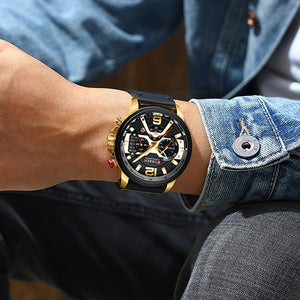 2020 Top Brand Luxury Sports  Fashionable Leather Watches with Calendar Men's C Wrist Watch
