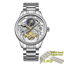 Load image into Gallery viewer, 2020 New Luxury Blue Gold Skeleton Automatic Self-Wind Watch
