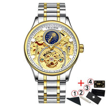 Load image into Gallery viewer, 2020 New Luxury Blue Gold Skeleton Automatic Self-Wind Watch
