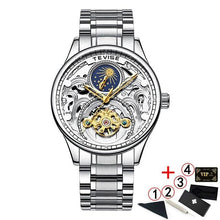 Load image into Gallery viewer, 2020 New Luxury Blue Gold Skeleton Automatic Self-Wind Watch
