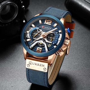 Curren Couple Watch Set 2020 Casual Chronograph Watch Men Rose Gold Women Watches Ladies For Lovers Wristwatch Relogio Feminino