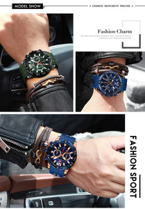 Military Quartz Chronograph Sport Men's Fashionable Wristwatch