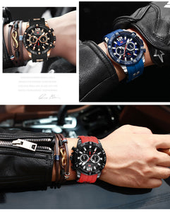 Military Quartz Chronograph Sport Men's Fashionable Wristwatch