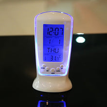 Load image into Gallery viewer, New LED Digital Alarm Clock with Blue Back-light Electronic Calendar Thermometer Gift Home Decor Reminding Table Clocks
