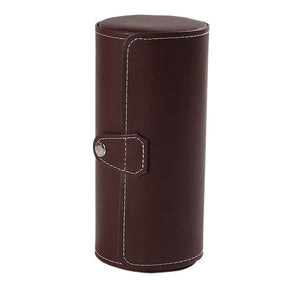 Luxury Watch Display Gift Box Case Roll 3 Slot Wristwatch PU Leather