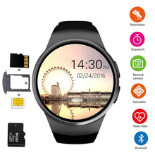 Load image into Gallery viewer, KW18 Smart Support SIM TF Card Sport Modes Smartwatch For Android IOS Men&#39;s Watch
