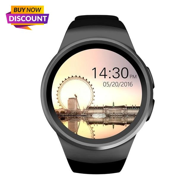 KW18 Smart Support SIM TF Card Sport Modes Smartwatch For Android IOS Men's Watch