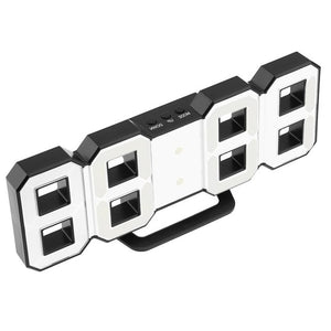 8 Shaped USB Digital Table Clocks Wall Clock LED Time Display Creative Watches 24&12-Hour Display Alarm Snooze Home Decoration