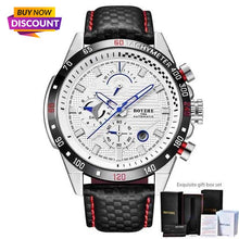Load image into Gallery viewer, Luxury Brand Sport Watch Men&#39;s Leather Mechanical Watches Self Winding

